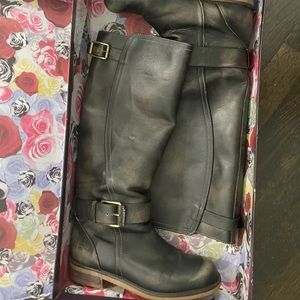 Lucky Brand knee high distressed boots